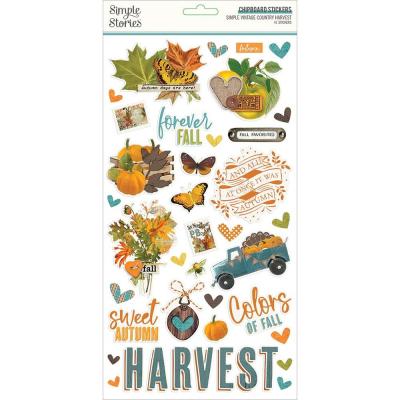 Simple Stories Vintage Country Harvest Sticker - Chipboard Stickers
